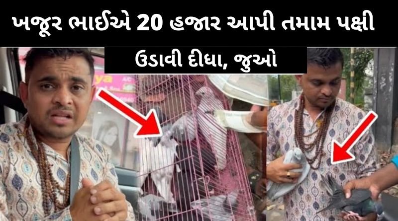 ખજૂર ભાઈએ 20 હજાર રૂપિયા આપીને પાંજરામાં રહેલા તમામ પક્ષી ઉડાવી દીધા, આને કહેવાય સેવા જુવો...