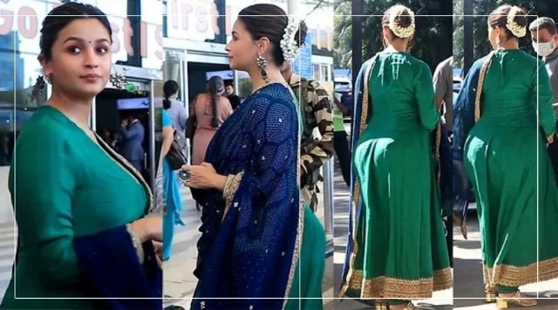 પ્રેગ્નેટ આલિયા ભટ્ટ સ્પોટ થઈ કેમરા સામે, પરંતુ તેનું બેબી બંમ્પ જોઈને લોકો પણ અંદાજો લગાવવું લાગ્યા...