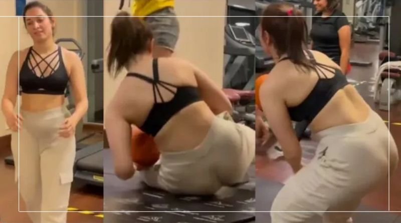 જીમમાં વર્કઆઉટ કરતા સમયે સાઉથ એક્ટર તમન્ના ભાટિયા બોલ્ડ લુકમાં જોવા મળી...