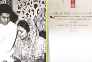 nitu kapoor and rishi kapoor wedding card